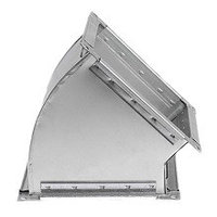 Отвод 45 градусов прямоугольный вентиляционный 100х100