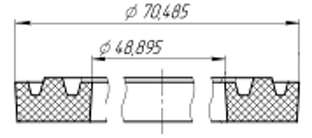 №9 Уплотнитель опорный w-образный PPG 230x5000.027 (чертёж УПЛ-2FZ35-35.00.016)