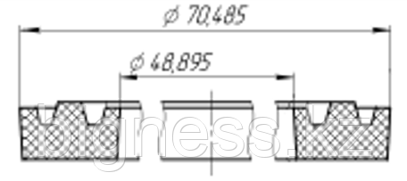 №10 Уплотнитель w-образный PPG 230x5000.028 (чертёж УПЛ-2FZ35-35.00.015)