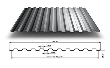 Профлист оцинкованный С21