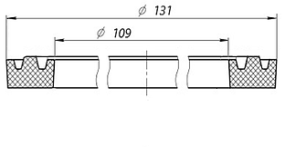 №4 Уплотнитель жёсткий 2S85.03.09 (чертёж УПЛ-2FZ35-35.00.005)