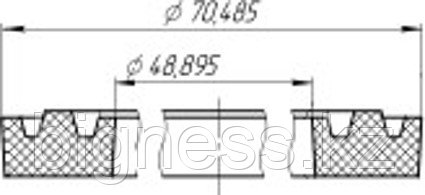 Уплотнитель W-образный PPG350x5000.028