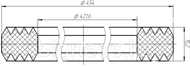 Уплотнительное кольцо боковой дверки PPG350x5000.018