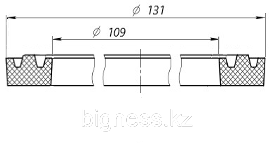 Кольцо опорное PPG 350x5000.016 W-образное