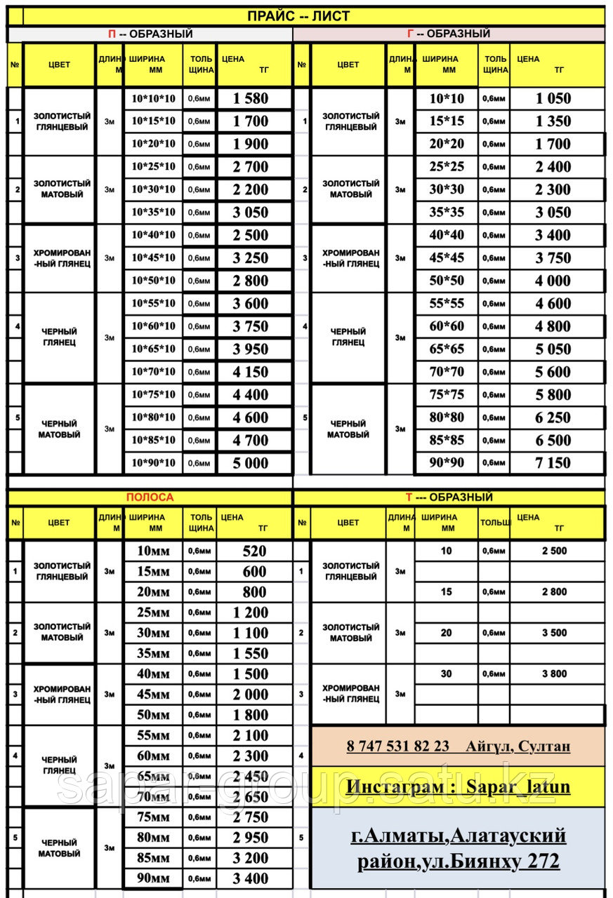 Латунный профиль интерьерный 3 мет. Уголь. Уголок - фото 2 - id-p88546385