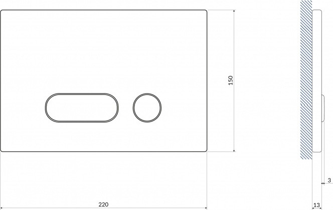 Кнопка INTERA для LINK PRO/VECTOR/LINK/HI-TEC пластик хром глянцевый - фото 4 - id-p105437403