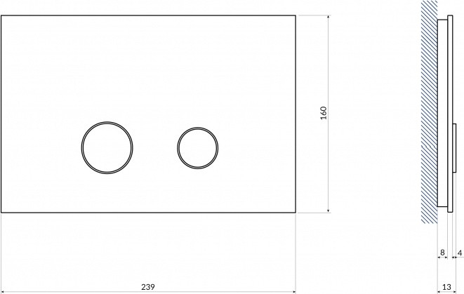 Кнопка STERO для LINK PRO/VECTOR/LINK/HI-TEC стекло белый - фото 4 - id-p105437422