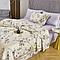 Комплект постельного белья двуспальный из тенселя с  цветочным принтом, фото 3
