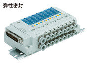 4-портовый электромагнитный клапан/коллектор кассетного типа SJ2000/3000