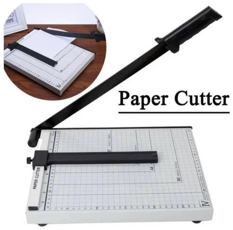Резак для бумаг Paper Cutter, А4 формат, серый - фото 1 - id-p115722584