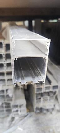 Алюминиевый подвесной профиль для светильников 50*70 Silver, фото 1