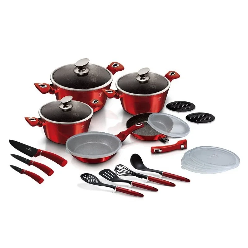 Набор посуды 22 пр. Burgundy Edition Berlinger Haus, фото 1