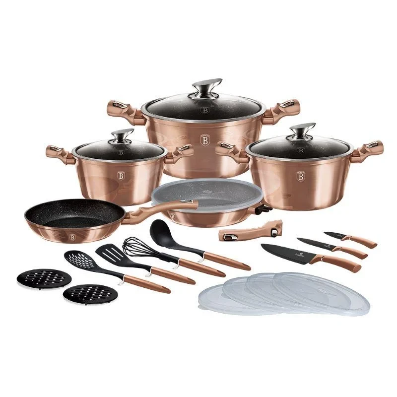 Набор посуды 22 пр. Rose Gold Edition Berlinger Haus, фото 1