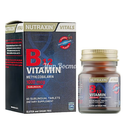 Витамин В12 Nutraxin (60 таблеток, Турция), фото 1