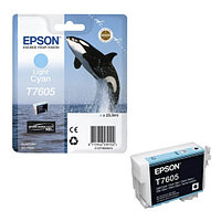 Epson T7605 (light cyan) струйный картридж (C13T76054010)
