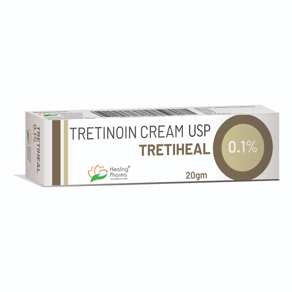Третиноин 0,1% ( Tretinoin cream Healing Pharma ) крем для лечения прыщей и омоложения кожи 20 гр, фото 1