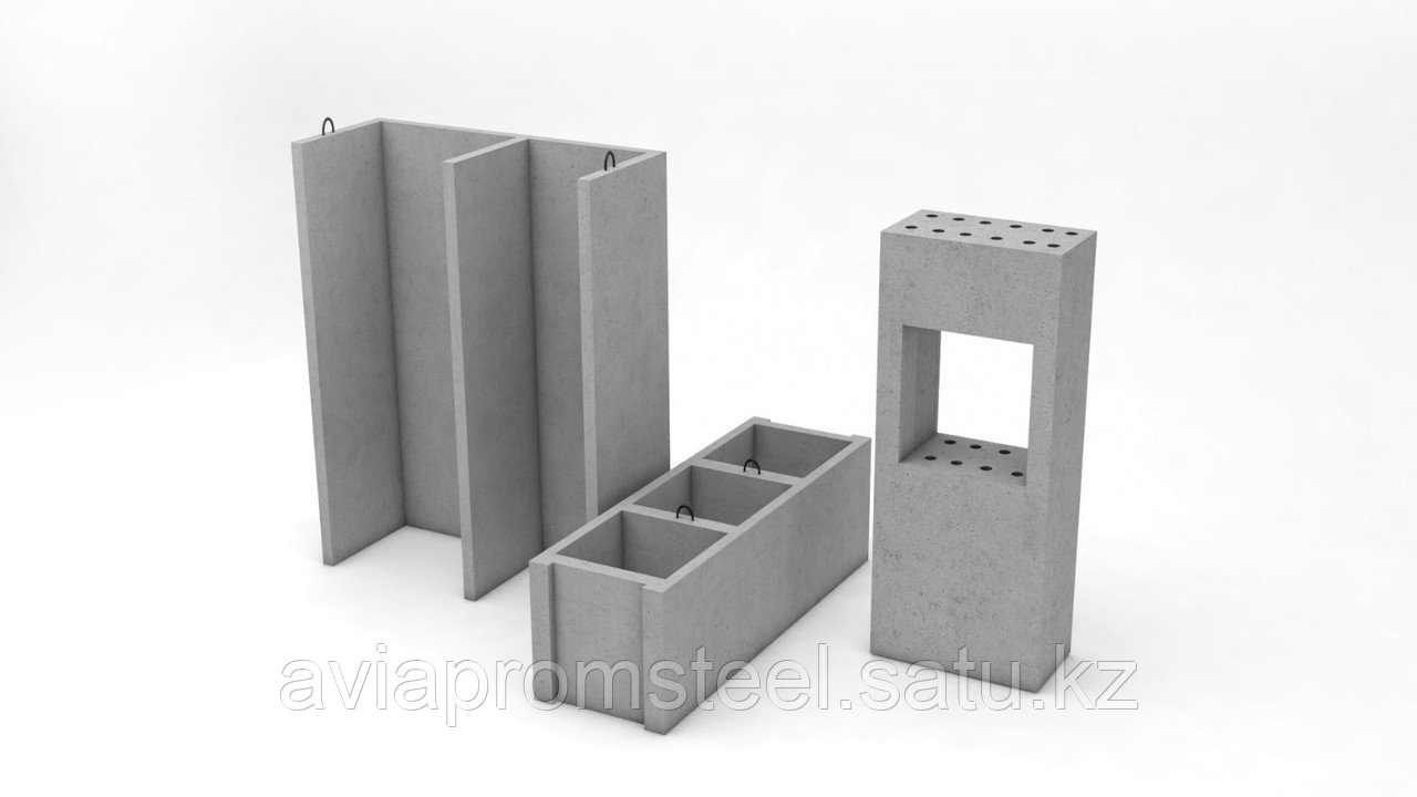 Блок железобетонный фентиляционный, Марка бетона: М200... - фото 1 - id-p115738712