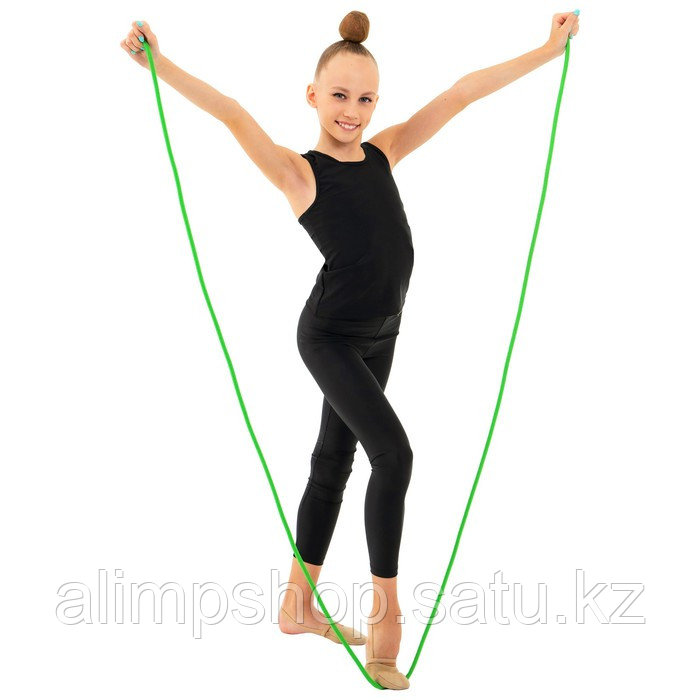 Скакалка гимнастическая Grace Dance, 3 м, цвет сиреневый зеленый, Полипропилен, Зелёный - фото 4 - id-p115738746