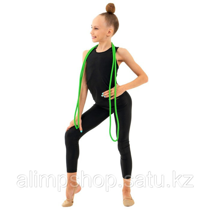 Скакалка гимнастическая Grace Dance, 3 м, цвет сиреневый зеленый, Полипропилен, Зелёный - фото 7 - id-p115738746