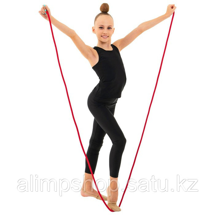 Скакалка гимнастическая Grace Dance, 3 м, цвет сиреневый Красный, Полипропилен, Красный - фото 4 - id-p115738747