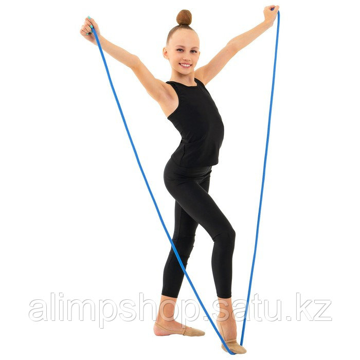 Скакалка гимнастическая Grace Dance, 3 м, цвет сиреневый синий, Полипропилен, Синий - фото 4 - id-p115738750