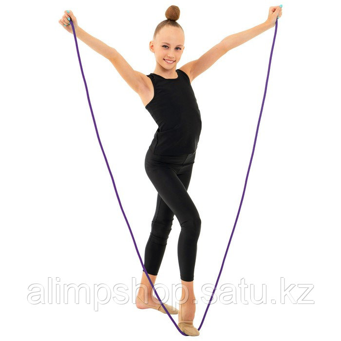 Скакалка гимнастическая Grace Dance, 3 м, цвет сиреневый Фиолетовый, Полипропилен, Фиолетовый - фото 4 - id-p115738751