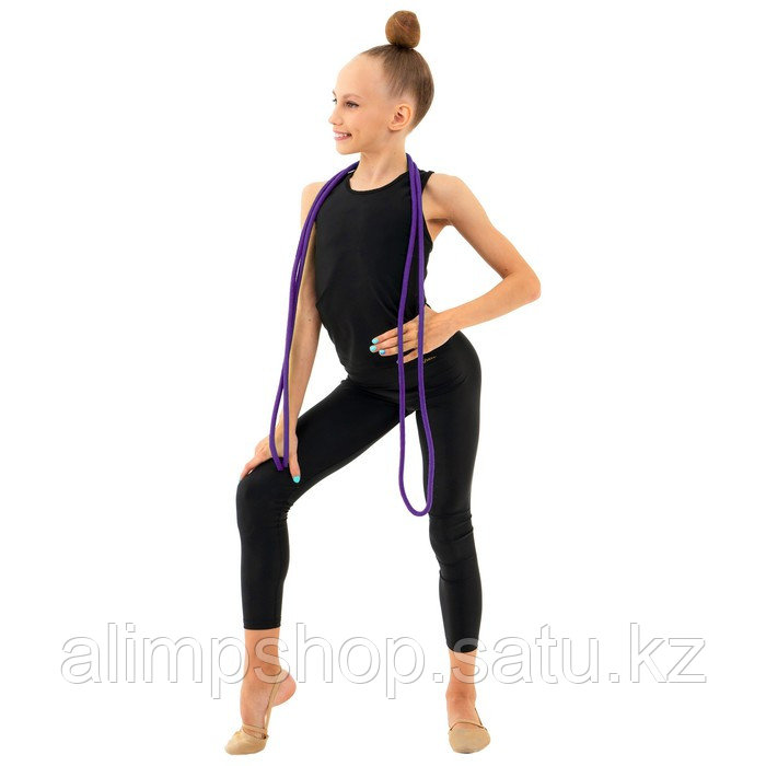 Скакалка гимнастическая Grace Dance, 3 м, цвет сиреневый Фиолетовый, Полипропилен, Фиолетовый - фото 7 - id-p115738751