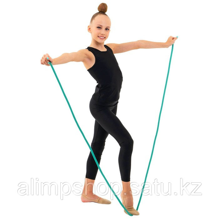 Скакалка гимнастическая утяжелённая Grace Dance, 2,5 м, 150 г, цвет неон розовый зеленый, Зелёный - фото 4 - id-p115738761