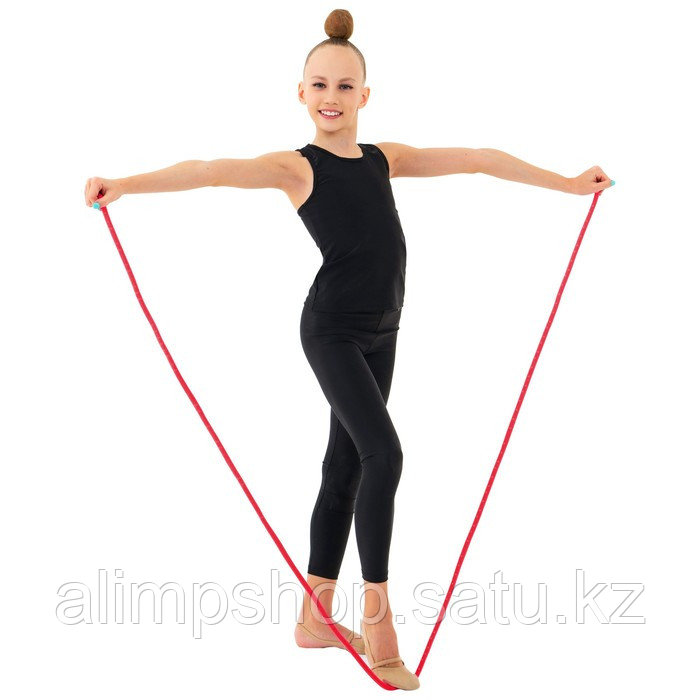 Скакалка гимнастическая утяжелённая Grace Dance, 2,5 м, 150 г, цвет неон розовый Красный, Красный - фото 4 - id-p115738762