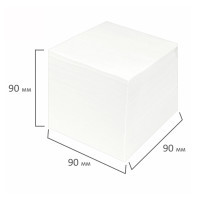 Блок для записей Staff, размер 90*90*90 мм, сменный, проклеенный, белый - фото 2 - id-p115739022