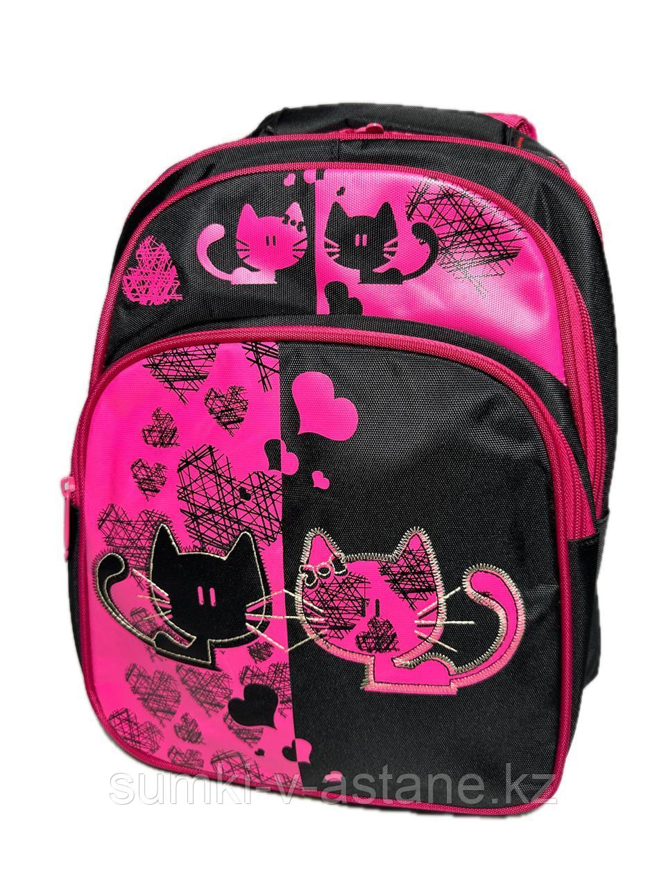 Школьный рюкзак для девочек "MIQINEY" в начальные классы. Высота 36 см, ширина 27 см, глубина 17 см. - фото 5 - id-p115739243