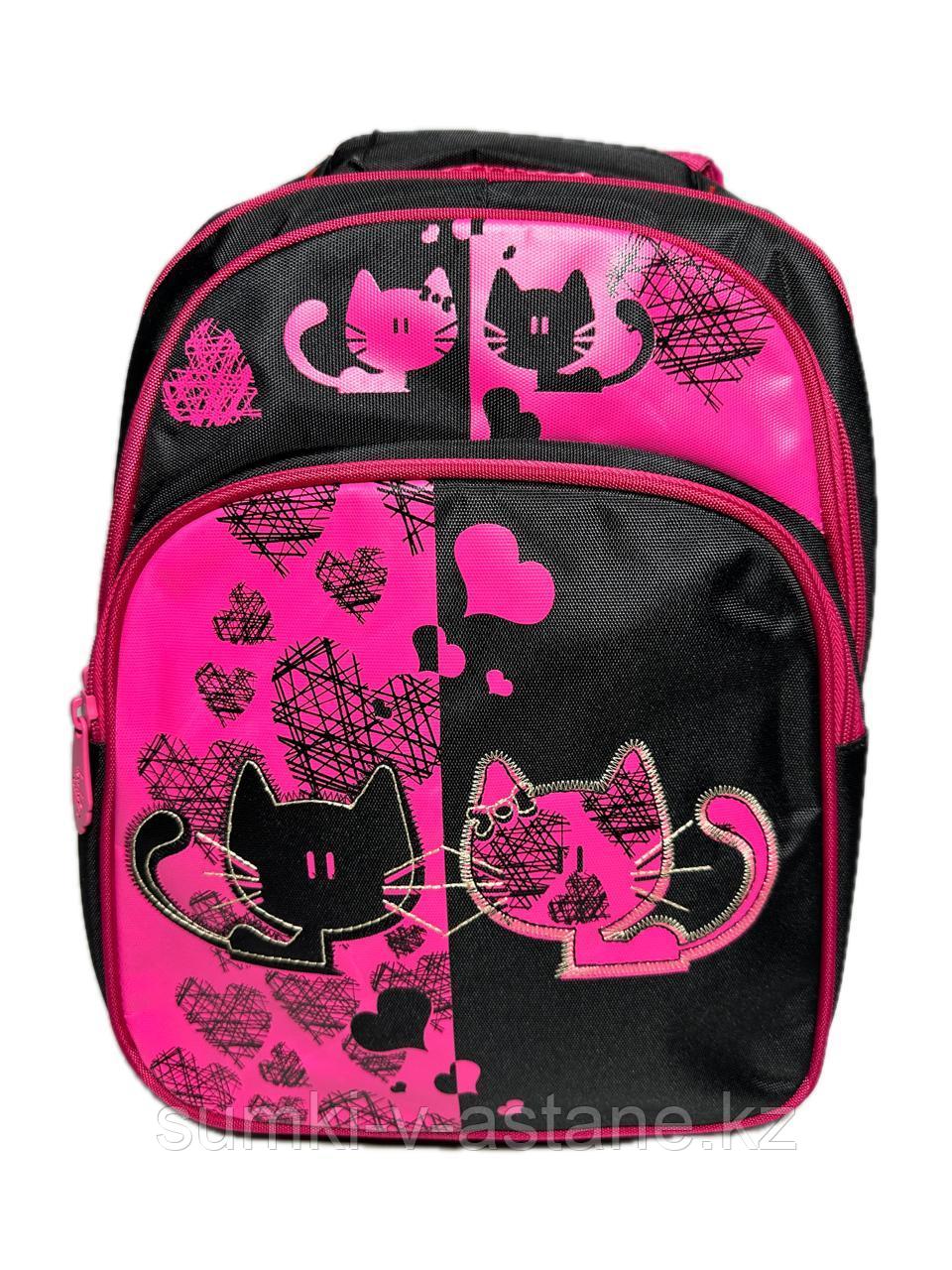 Школьный рюкзак для девочек "MIQINEY" в начальные классы. Высота 36 см, ширина 27 см, глубина 17 см. - фото 6 - id-p115739243
