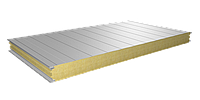 Сэндвич-панели стеновые трехслойная Z-LOCK, минеральная плита 80мм Плотность р=80 кг/м³