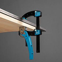 Струбцина быстрозажимная реечная 4 дюйма, металлический корпус, рычажный храповой механизм, 100 мм Gross