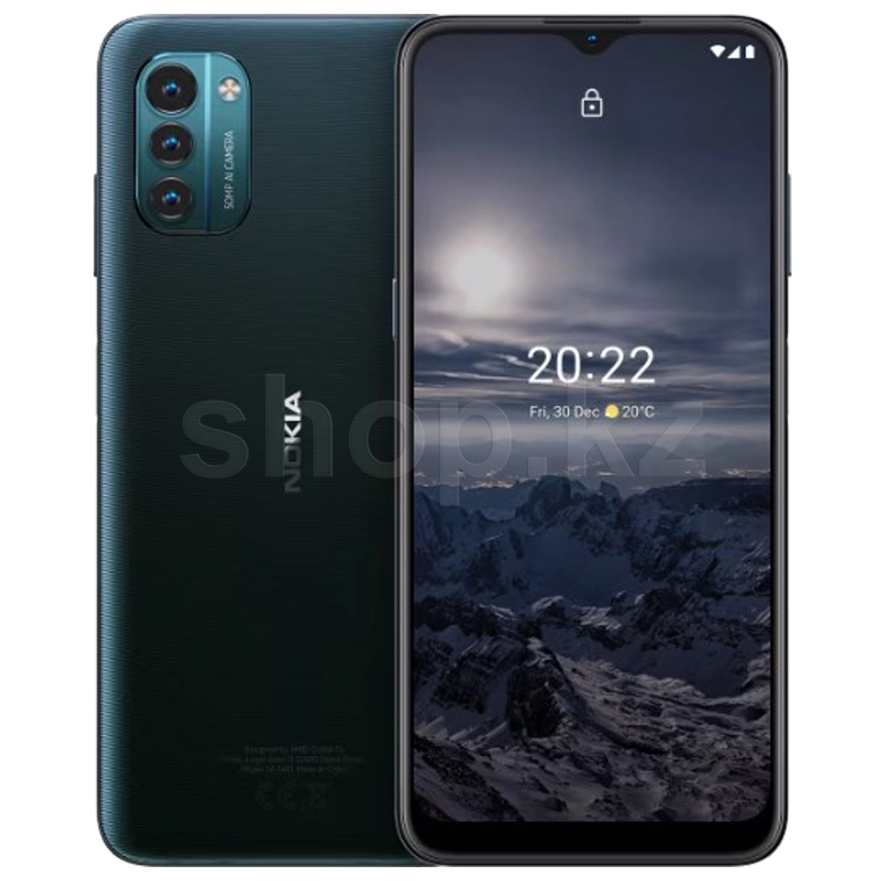 Смартфон Nokia G21, A11/1.6GHz/4GbRAM, 128GbROM/6.5",1600х720/WI-Fi, BT/GPS,2xSIM, Nordic Blue - фото 1 - id-p115740878