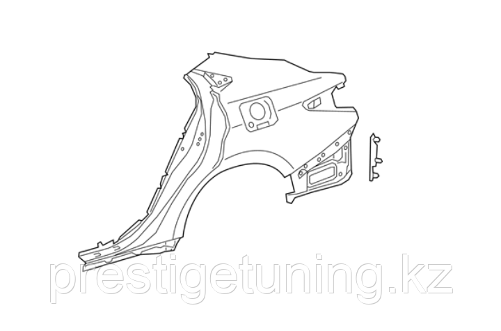Крыло заднее левое (L) на Lexus ES 2018-23 (Оригинал) - фото 1 - id-p115741182