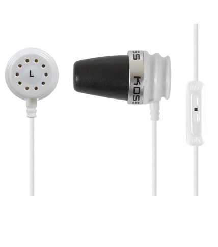 Наушники Koss Spark Plug VCw Noise Isolating White, фото 1