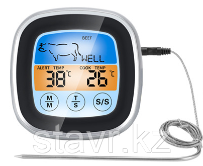 Электронный термометр для мяса с выносным щупом - фото 1 - id-p115741387