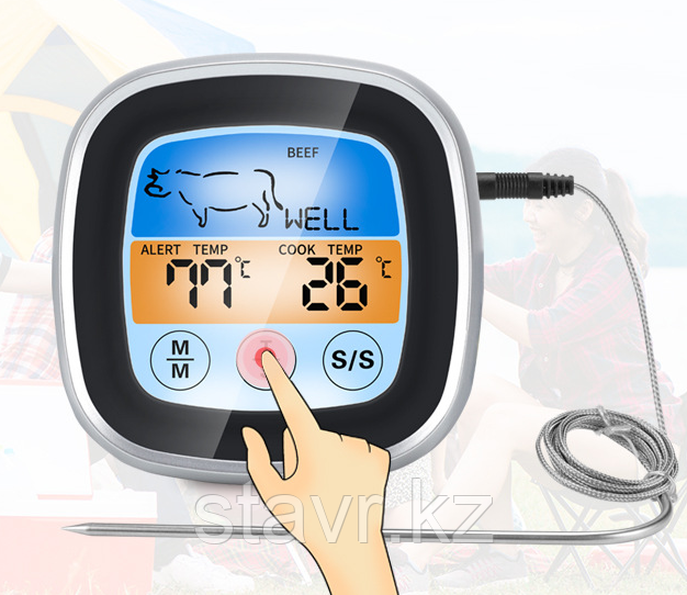 Электронный термометр для мяса с выносным щупом - фото 2 - id-p115741387