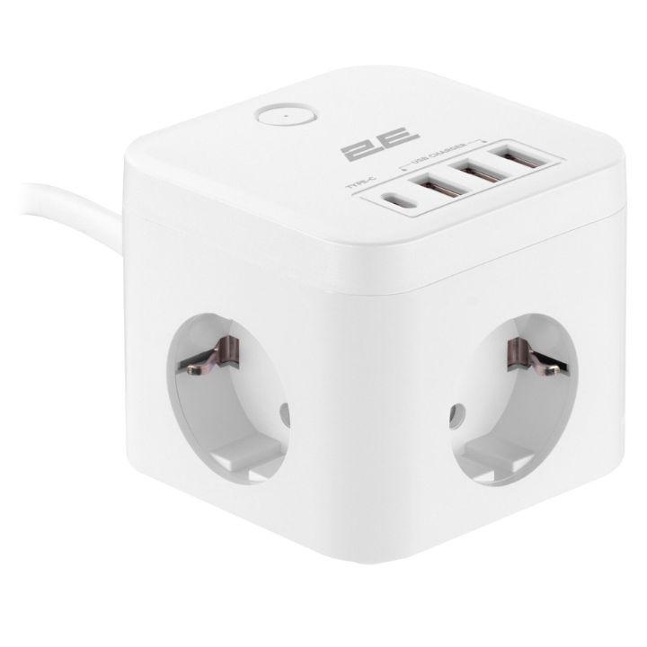 Сетевой адаптер 2E 3XSchuko (2E-ADC331WH), фото 1