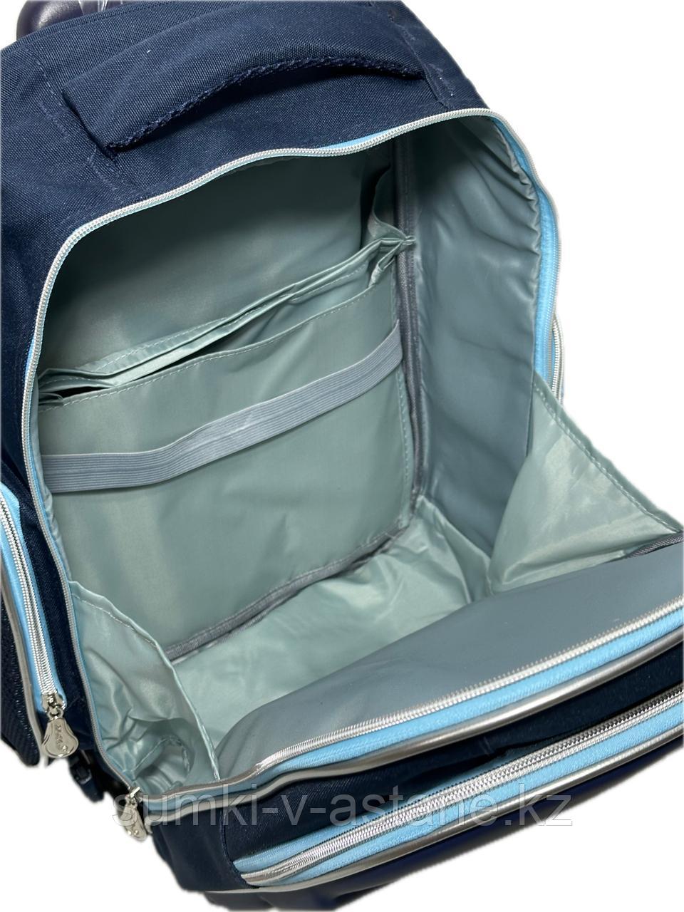 Школьный рюкзак на колёсах для мальчика, 1-3-й класс, съёмный. (высота 46 см, ширина 30 см, глубина 15 см) - фото 8 - id-p93531145
