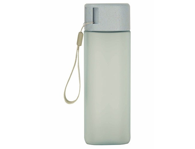 Бутылка для воды серо-голубая  с логотипом