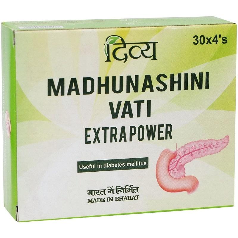 Мадхунашини Вати ( Madhunashini Vati Diyva ) при диабете 1 и 2 типа 120 таб - фото 1 - id-p115745336