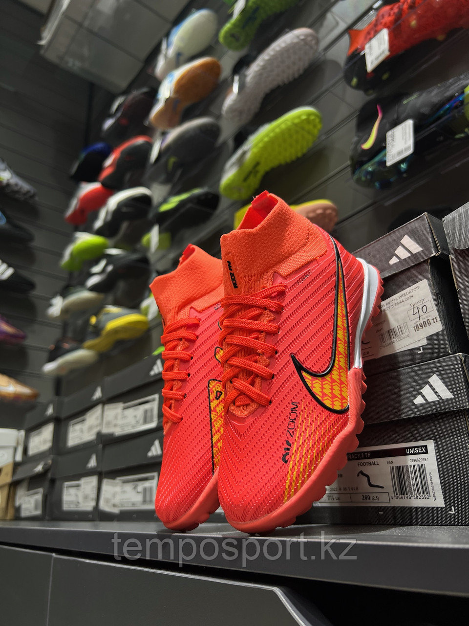Сороконожки Nike Mercurial Air Zoom 32-37 красный - фото 5 - id-p115745385