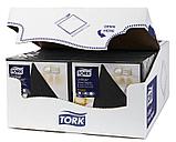 Салфетки Tork Premium Linstyle, 1-слойные, 50 шт., размер листа 39*39 см, черные, цена за 1 уп, фото 2