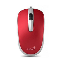 Компьютерная мышь, Genius, DX-120, Оптическая, 1000dpi, USB, Длина кабеля 1,5 метра, Красный