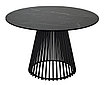 Стол TERNI 120 MATT BLACK MARBLE SOLID CERAMIC Черный мрамор матовый, керамика /Черн.каркас,, фото 8