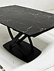 Стол FOGGIA 140 KL-116 Черный мрамор матовый, итальянская керамика/ черный каркас,, фото 3