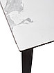 Стол CREMONA 140 MATTE STATUARIO Белый мрамор матовый, керамика/ черный каркас,, фото 2