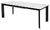 Стол CREMONA 140 MATTE STATUARIO Белый мрамор матовый, керамика/ черный каркас,, фото 5